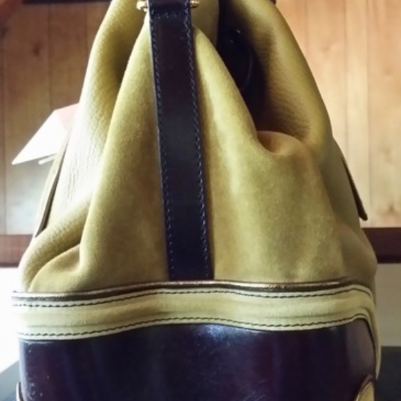 Burberry Prorsum Cabas Sa Medium Trpz Yellow Mustard Nubuck Satchel - Picture 3 of 5